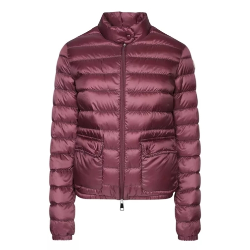 Moncler Central Zip Closure Jacket Burgundy 