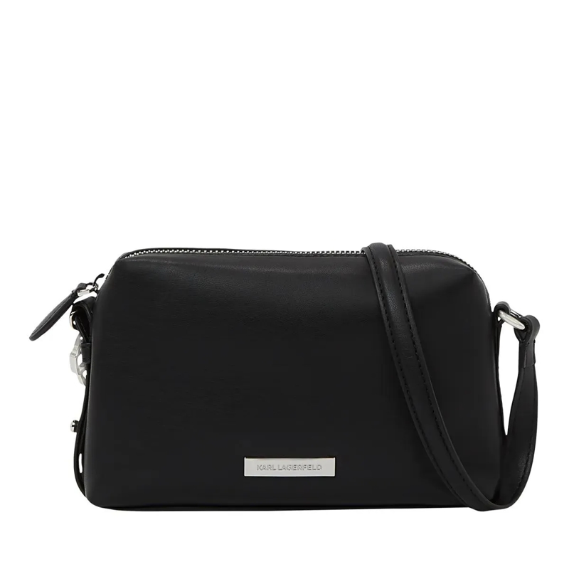 Karl Lagerfeld Crossbody Bag IKON SMOOTH CAMERA Umhängetasche schwarz