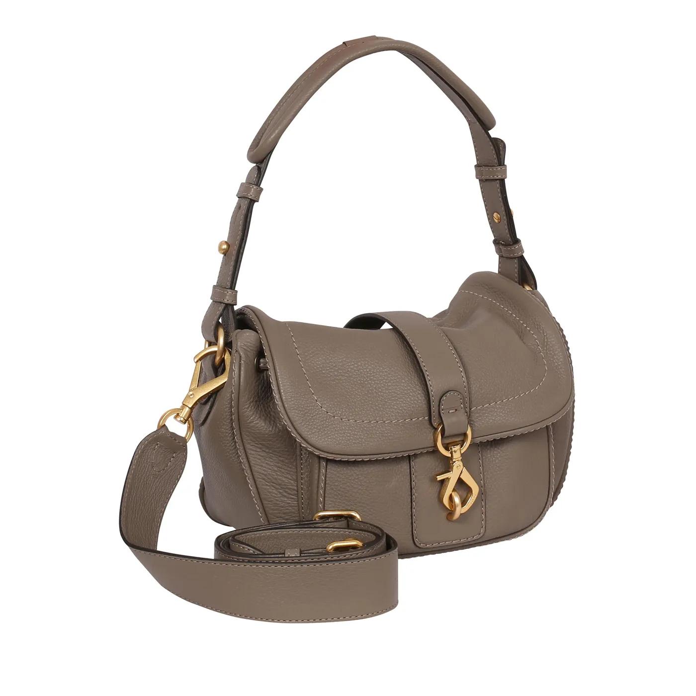 Thumbnail - Abro Hobo Bags - Schultertasche STAR SADDLE - Gr. unisize - in Taupe - für Damen