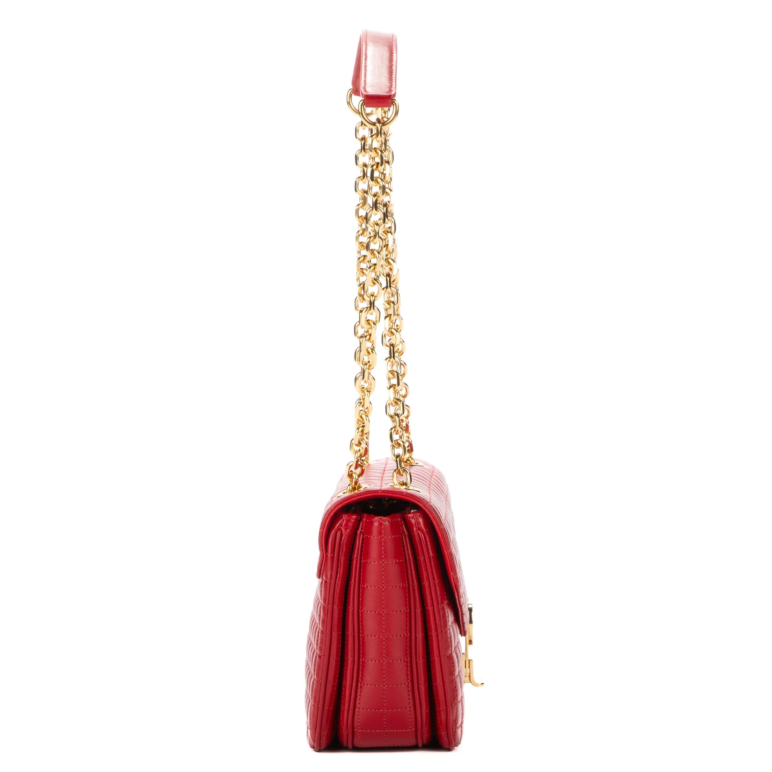 Thumbnail - Celine Crossbody Bags - C bag - Gr. unisize - in Rot - für Damen