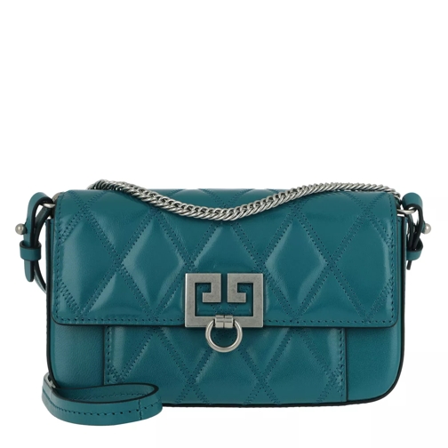 Givenchy  Mini Pocket Bag Diamond Quilted Leather Ocean Blue Crossbodytas