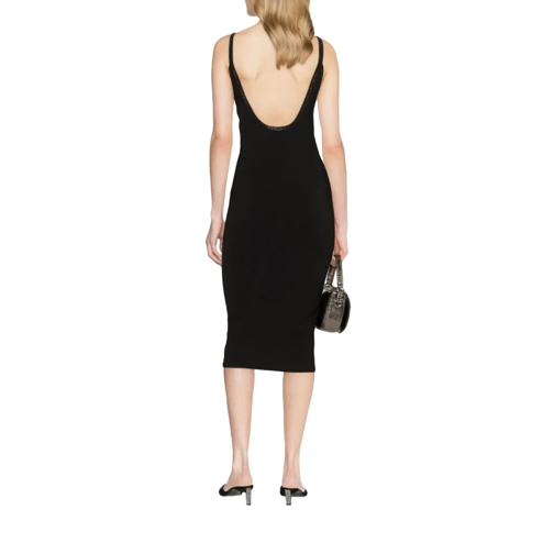 Alexander Wang Robes midi Crystal-Embellished Jersey Dress Black (Image 2)