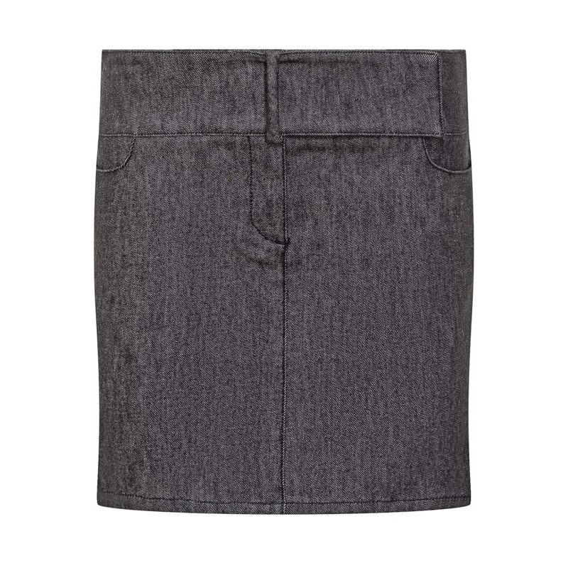 Courrèges Minijupe Mini Gonna dunkelgrau
