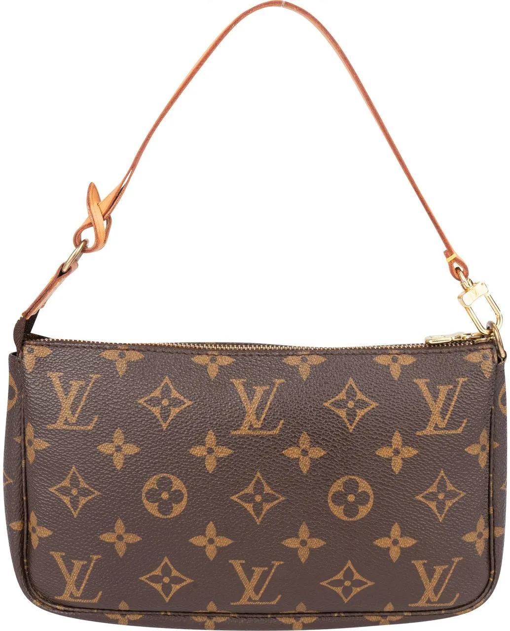 Louis Vuitton Crossbody Bags - Louis Vuitton Canvas Monogram Pochette Accessoire - Gr. unisize - in Braun - für Damen