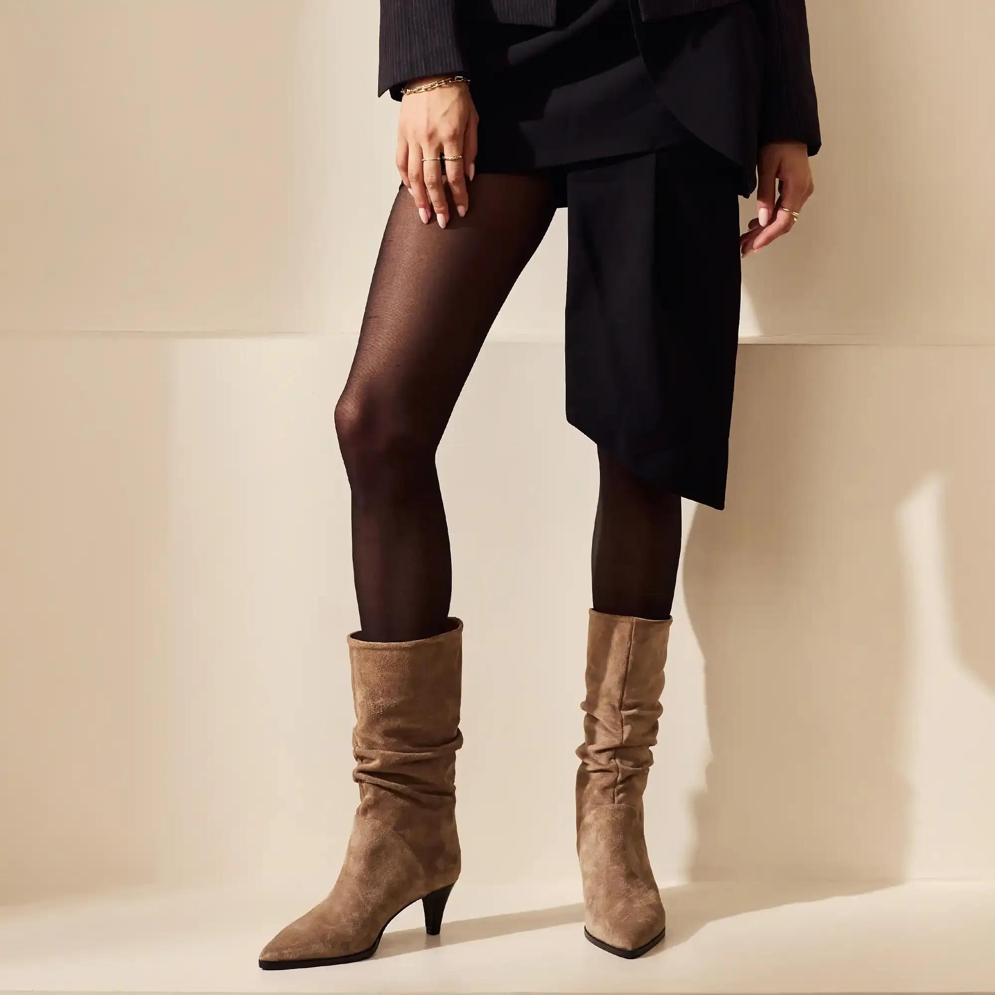 Thumbnail - Isabel Bernard Low-Top Sneaker - Hohe Stiefel - Gr. 38 (EU) - in Taupe - für Damen