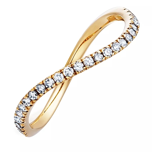 Little Luxuries by VILMAS Lady Finest Collection Ring With Diamonds Yellow Gold Pavé Ring