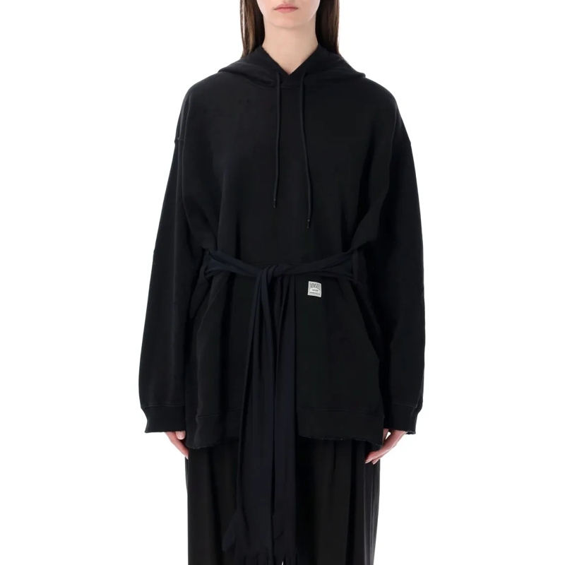 MM6 Maison Margiela  Hooded Sweatshirt With Gloves Black