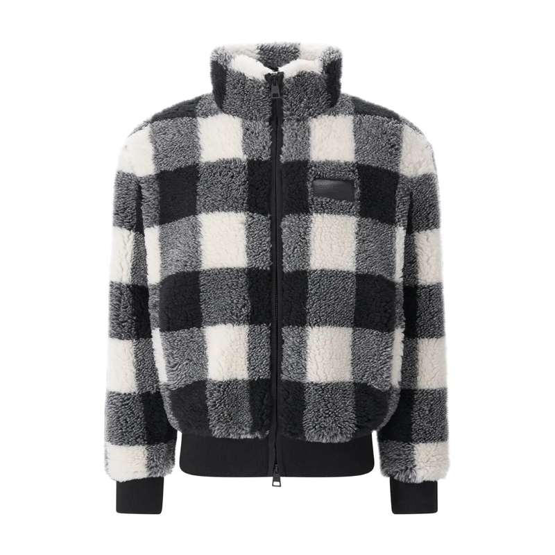 Givenchy Übergangsjacke Jacke aus Teddyfell grau