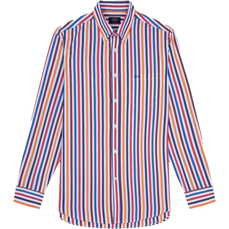 Paul & Shark  Paul & Shark  Lange Mouw Overhemden Streep 1331305 mehrfarbig