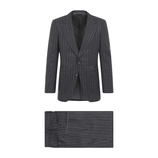 Tom Ford Grey Wool Suit Grey Combinaisons de combinaisons