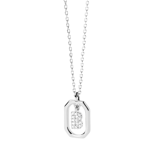 PDPAOLA Mini Letter B Silver Necklace silver Mittellange Halskette