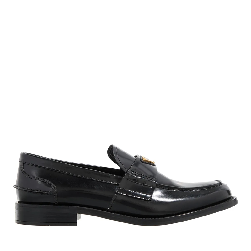 Prada Loafer Logo Loafer Nero