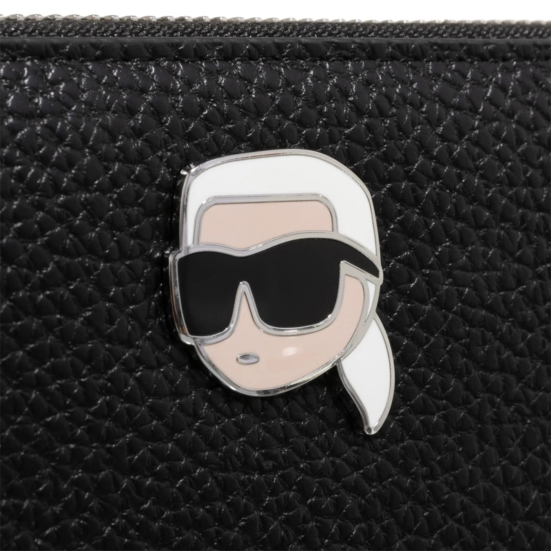 Karl Lagerfeld Ritsportemonnee Ikon Pebble Cont Wallet Black(Image 4)