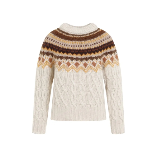 Moncler Pullover Beige Wool Pullover Neutrals