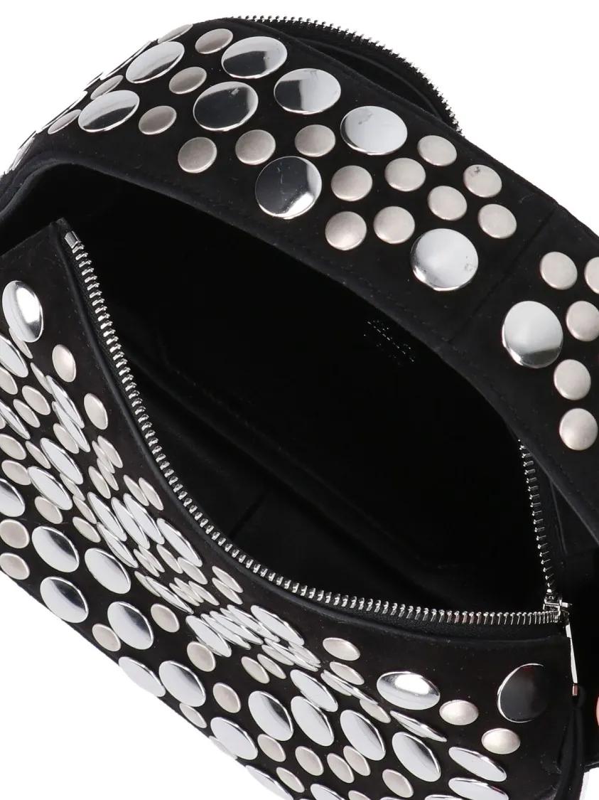 Khaite Crossbody bags "Elena" Small Studded Bag Black in zwart