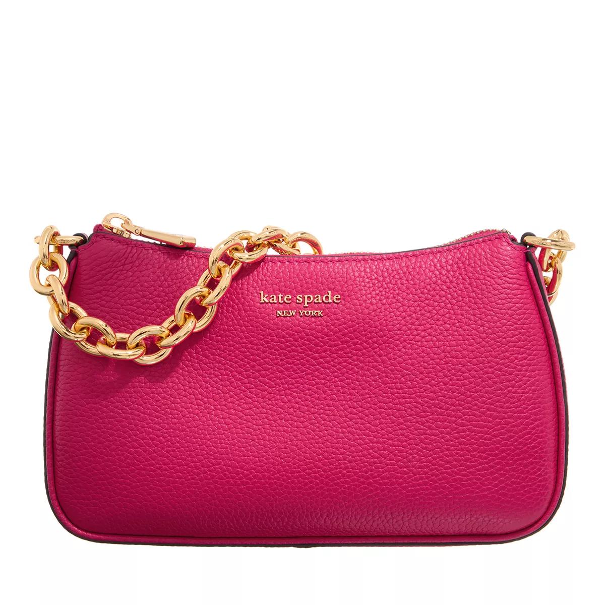 Kate Spade New York Crossbody Bags - Jolie Pebbled Leather Small Convertible Crossbody - Gr. unisize - in Rosa - für Damen