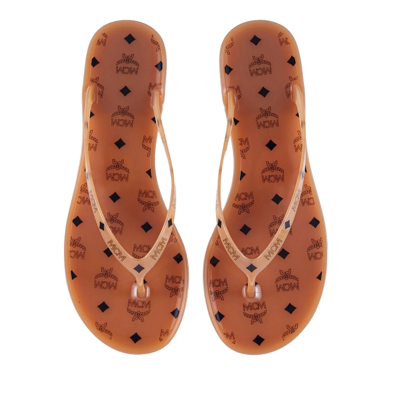MCM Flip Flops W Mcm Col Other Thong Co Cognac(Image 5)