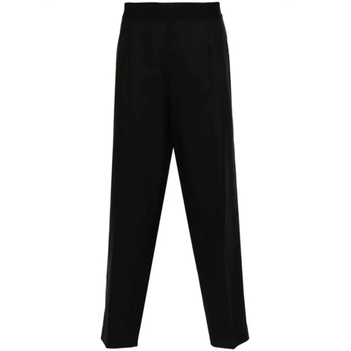 Neil Barrett  Black Tapered Darted Pants Black