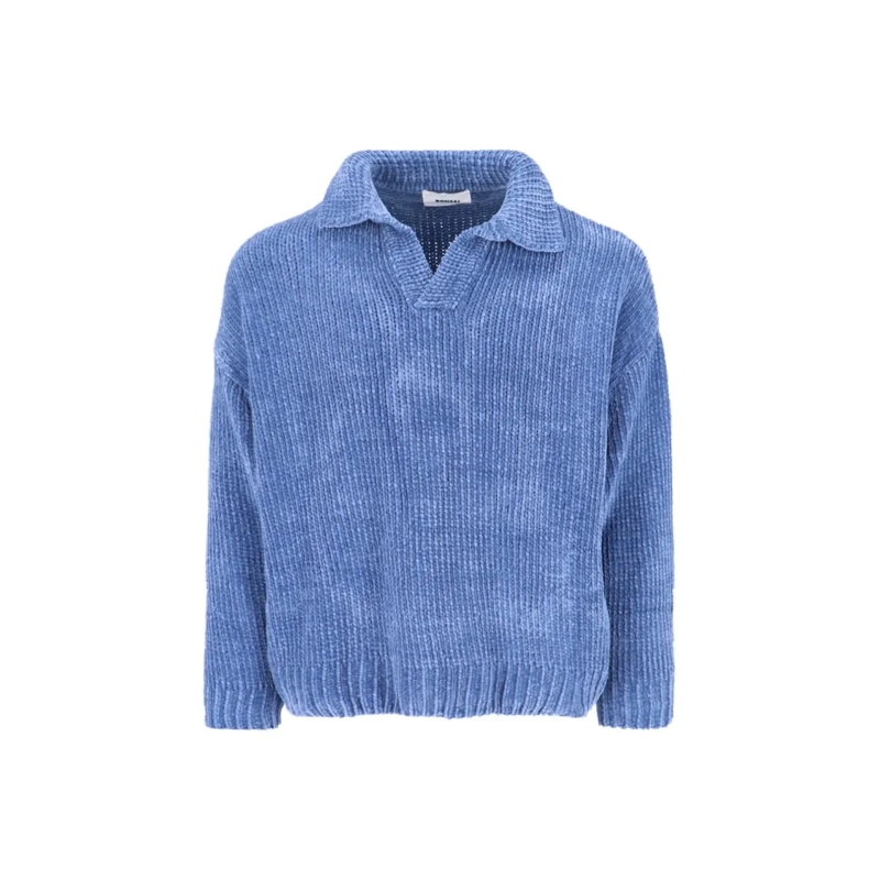 Bonsai Polohemd Chenille Polo – Light Blue Blue