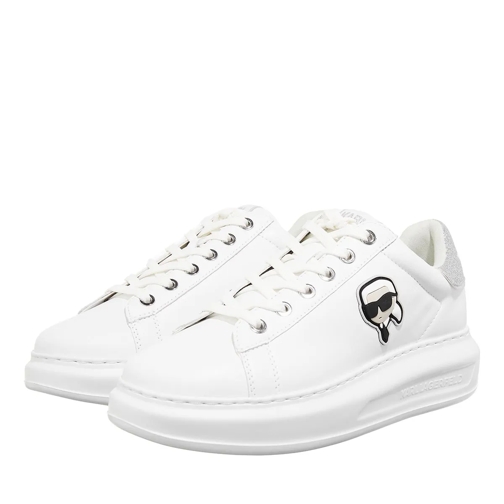 Karl Lagerfeld Kapri Karl Nft Lo Lace White Lthr w/Silver låg sneaker