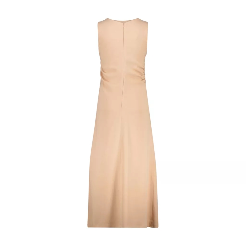 Kiltie Maxikleid Elegantes Slim-Fit Kleid Beige(Image 3)