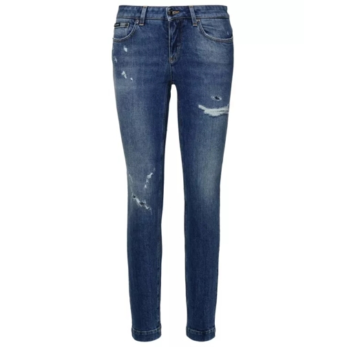 Dolce&Gabbana Magere Been Jeans Blue Jeans Skinny Green