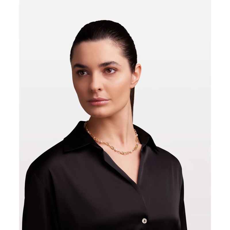 Furla Kurze Halskette Halskette Furla Chained Logo gold(Image 4)