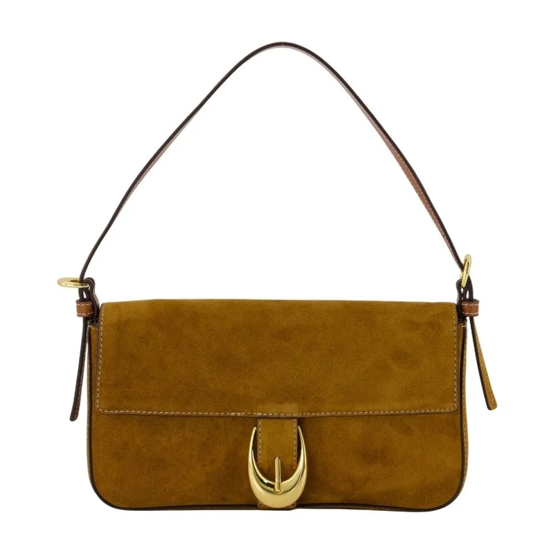 Staud Schoudertas Harlow Shoulder Bag - Leather - Brown Brown
