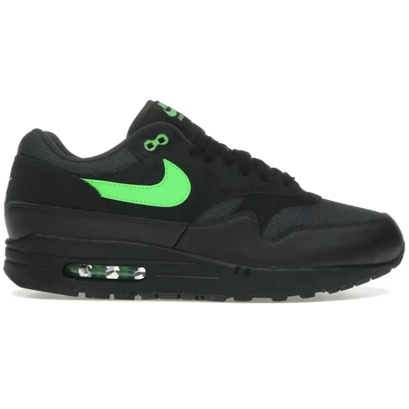 Nike Low-Top-Sneaker Nike Air Max 1 Essential Black Green Strike schwarz