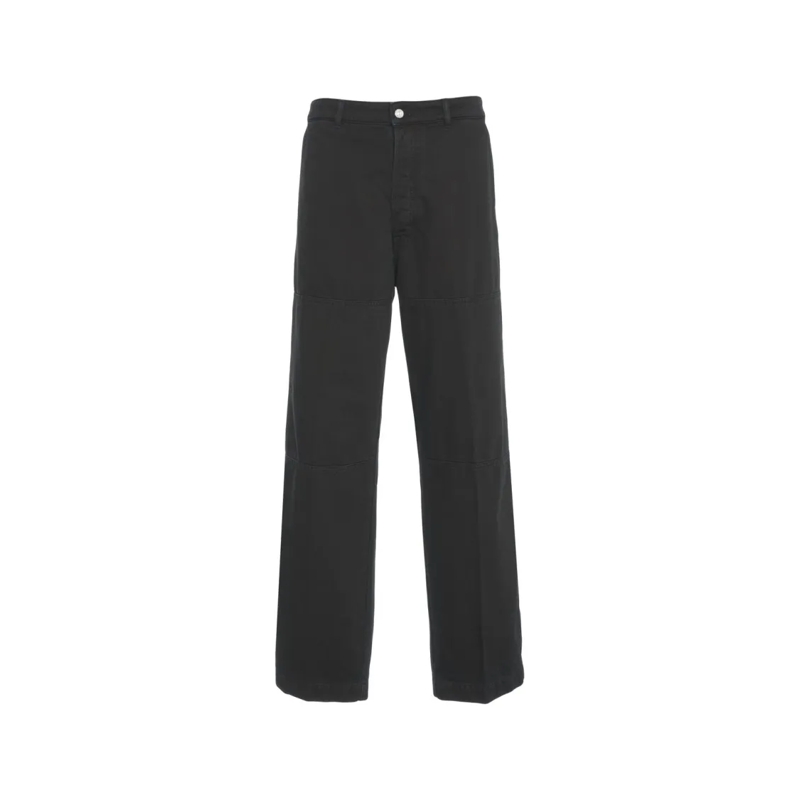 Nine In The Morning Jeans Relaxed Fit Cargo Pants With Functional Pocket Des Black
