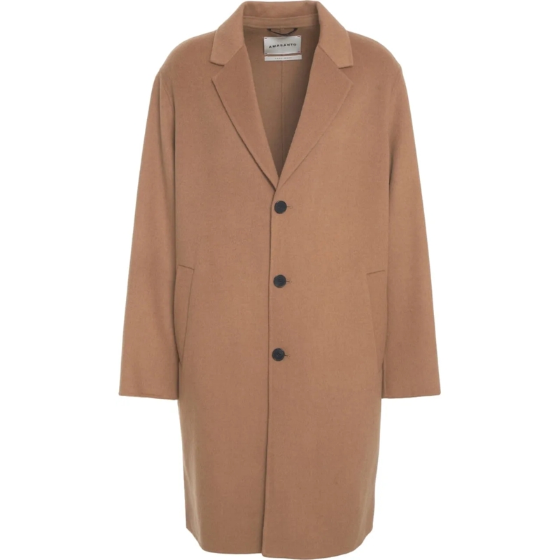Amaranto Daunenjacke Wool-cashmere blend coat braun