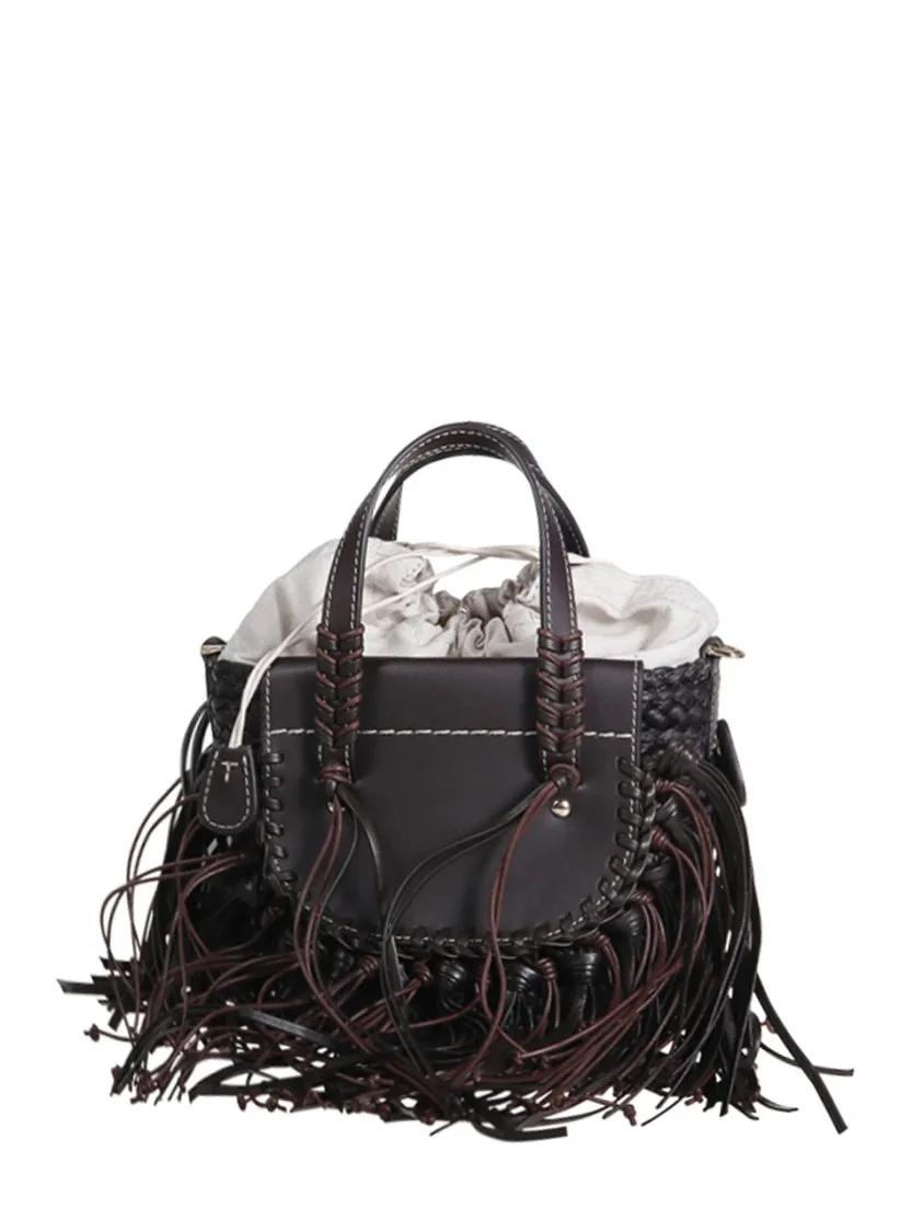 Cuba Lab Crossbody bags Habanera Fringes Baby Bag in bruin