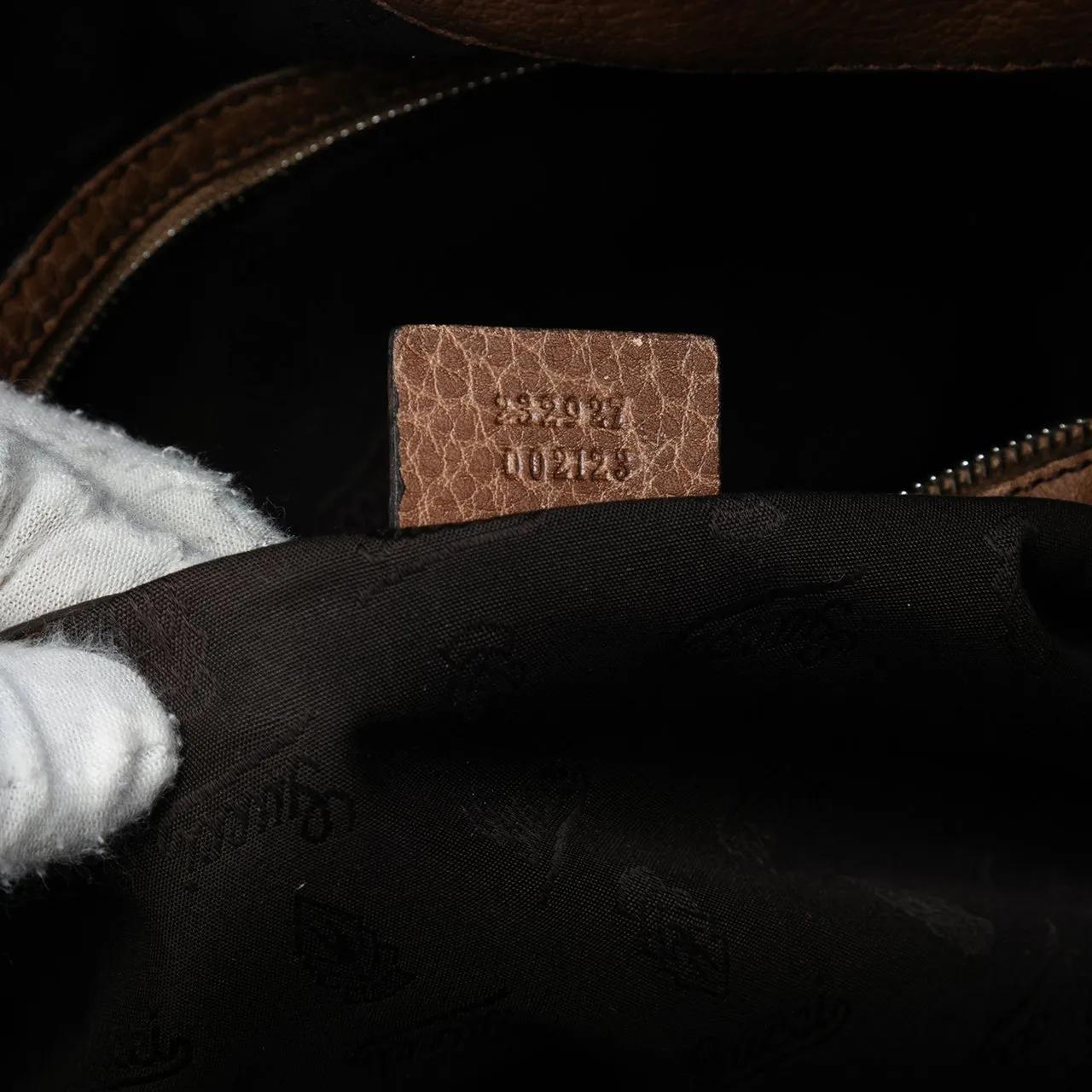 Thumbnail - Gucci Shopper - Large Leather Bamboo Bar Tote - Gr. unisize - in Braun - für Damen