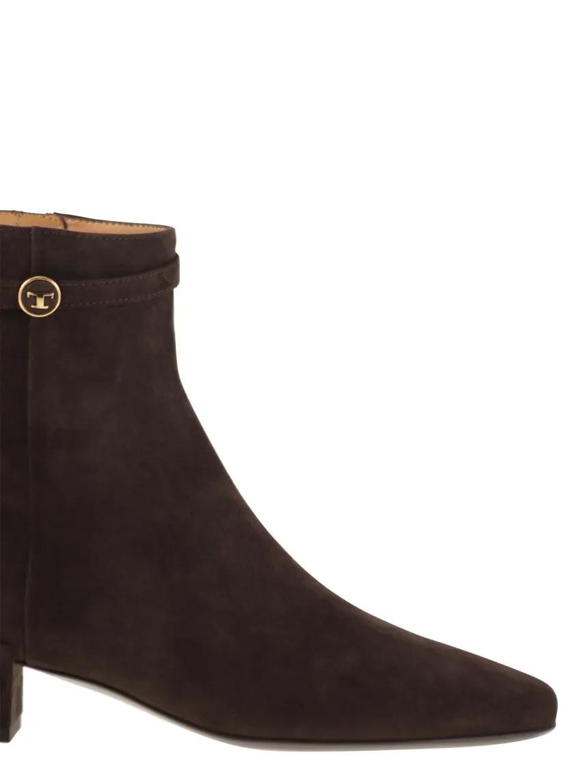 Thumbnail - Tod's Stiefel - Suede Ankle Boots - Gr. 36,5 (EU) - in Schwarz - für Damen