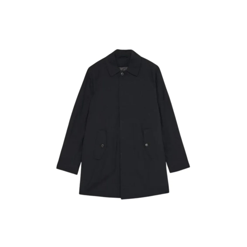 Baracuta  Blue Shirt-Style Collar Jacket Blue