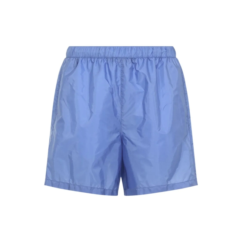 Prada  Sustainable Blue Swim Shorts With Contrasting Trim Blue