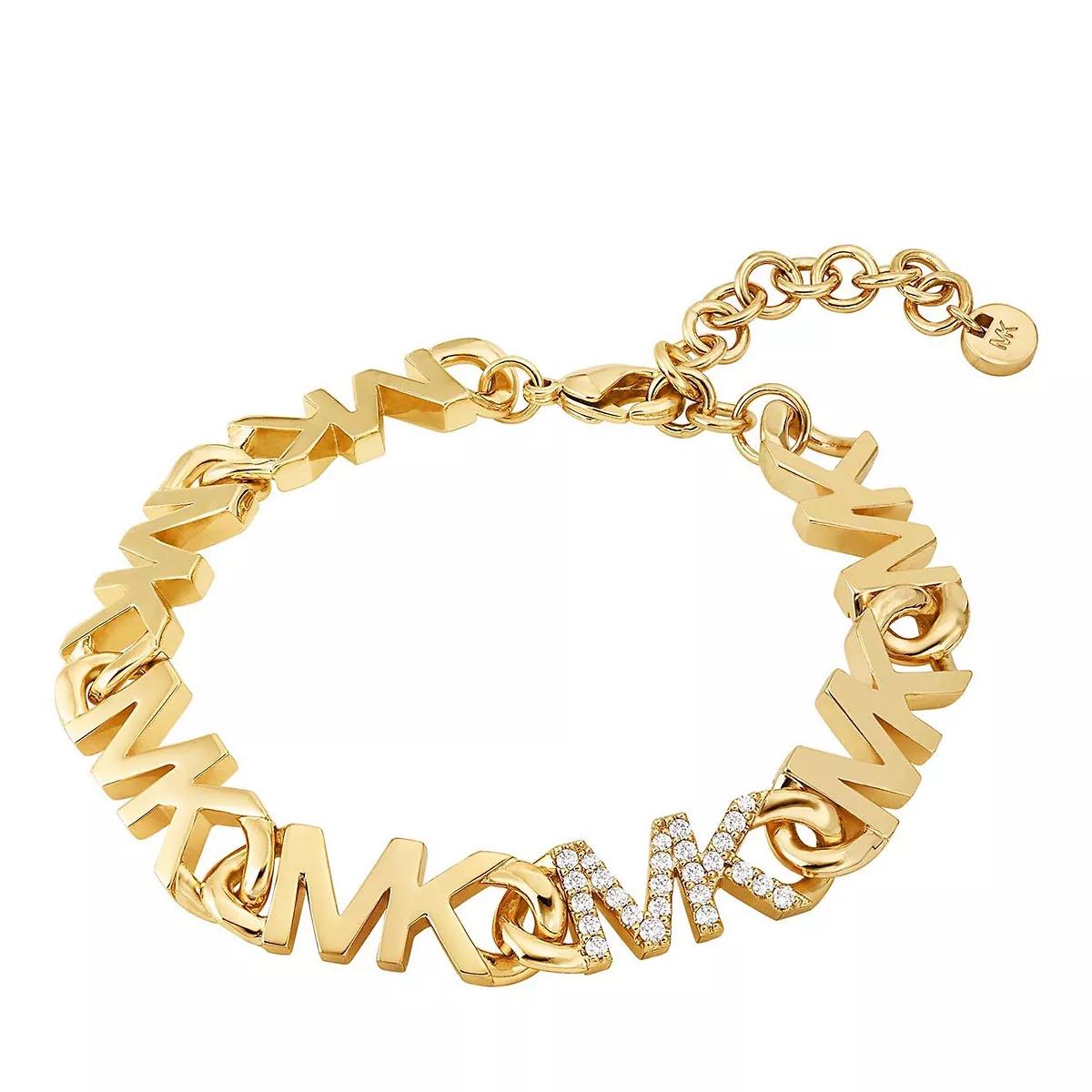 Michael Kors 14K GoldPlated Brass Logo Chain Bracelet Gold Armband