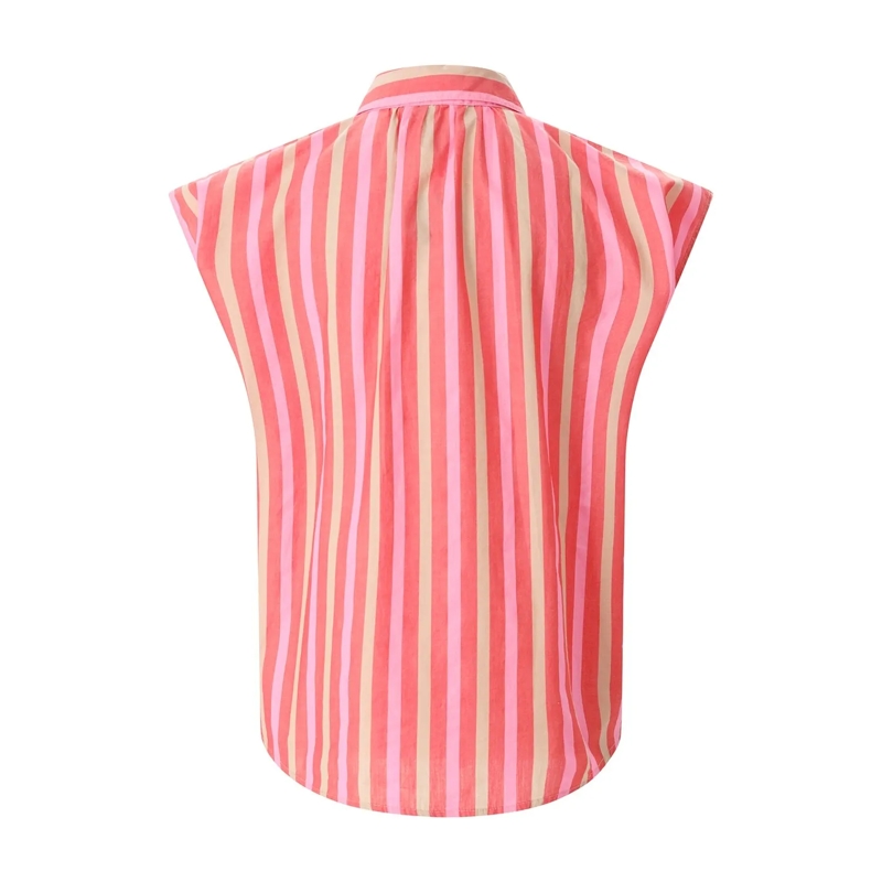 Emily can den Bergh Bluse Gestreifte Bluse rot(Image 2)