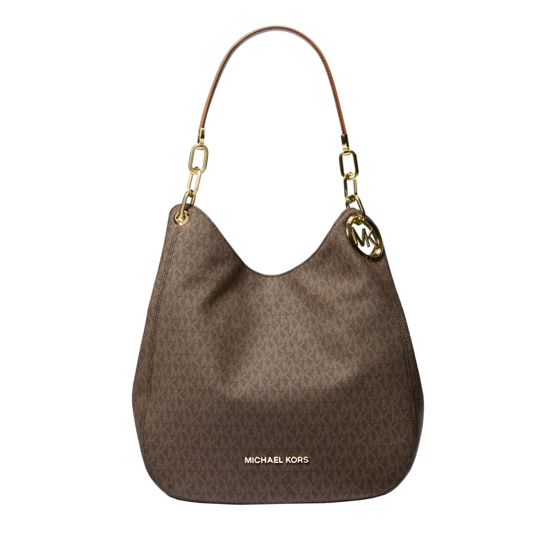 MICHAEL Michael Kors Tote Lg Chain Shldr Tote Brn/acorn