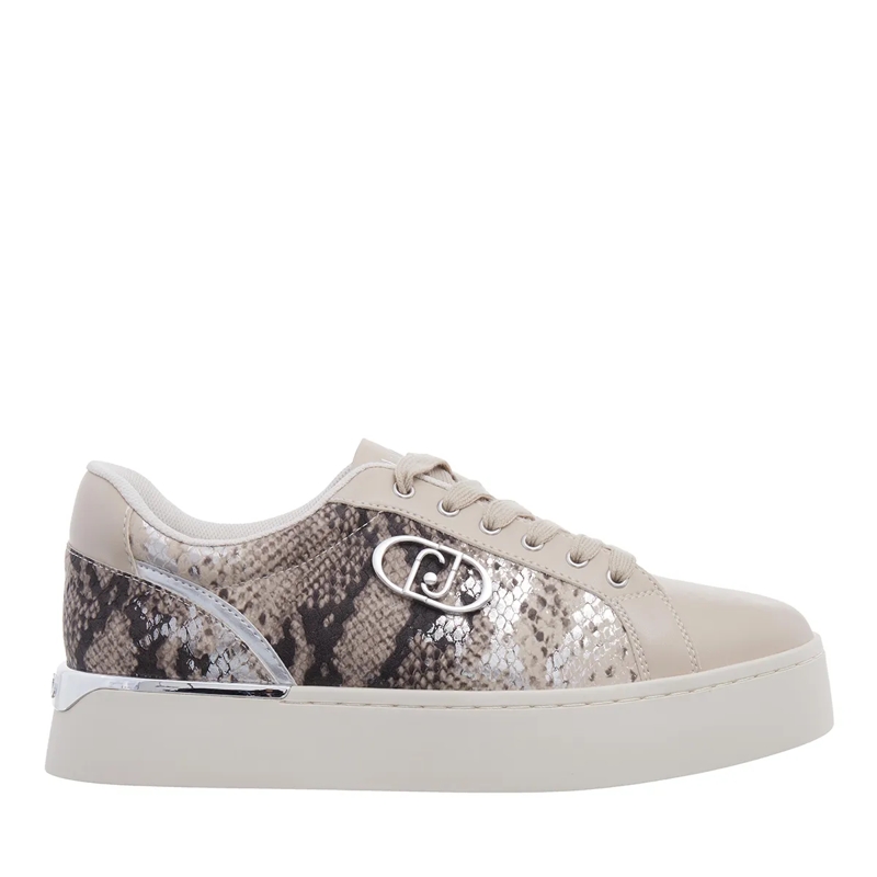 LIU JO Low-Top-Sneaker Pretty 06 Laminated Printed Py Savana/Silver
