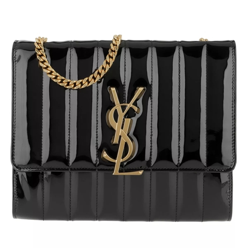 Saint Laurent YSL Chain Wallet Leather Black Crossbody Bag
