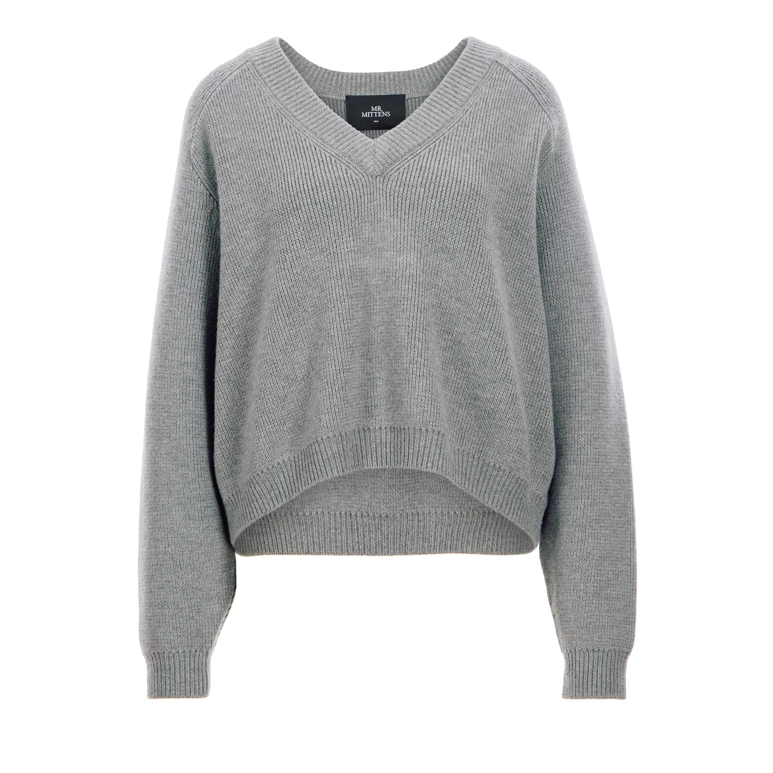 Mr. Mittens - V NECK JUMPER - Größe XS/S - grau