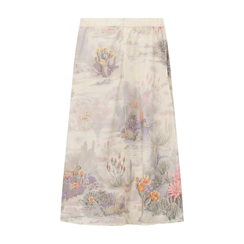 Riani Maxirock Midirock aus Baumwolle mehrfarbig(Image 2)