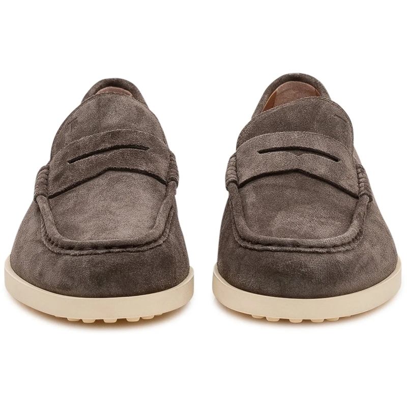 Tod's Loafer Mocassino in Pelle Scamosciata taupe(Image 2)