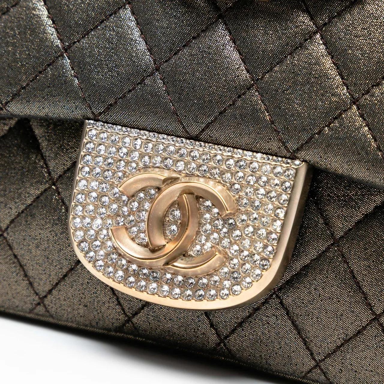 Thumbnail - Chanel Hobo Bags - Small Quilted Iridescent Calfskin Crystal Single F - Gr. unisize - in Schwarz - für Damen