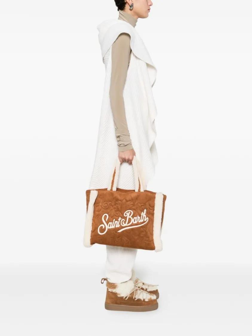 Thumbnail - Mc2 Saint Barth Hobo Bags - Structured Rectangular Handbag - Gr. unisize - in Braun - für Damen