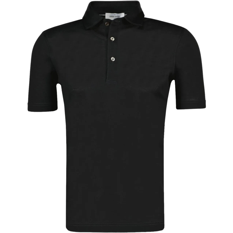 Gran Sasso Polohemd Gran Sasso Polos Zwart 60103/74201 schwarz