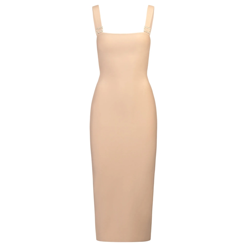 Kraimod Midikleid Bandagekleid beige