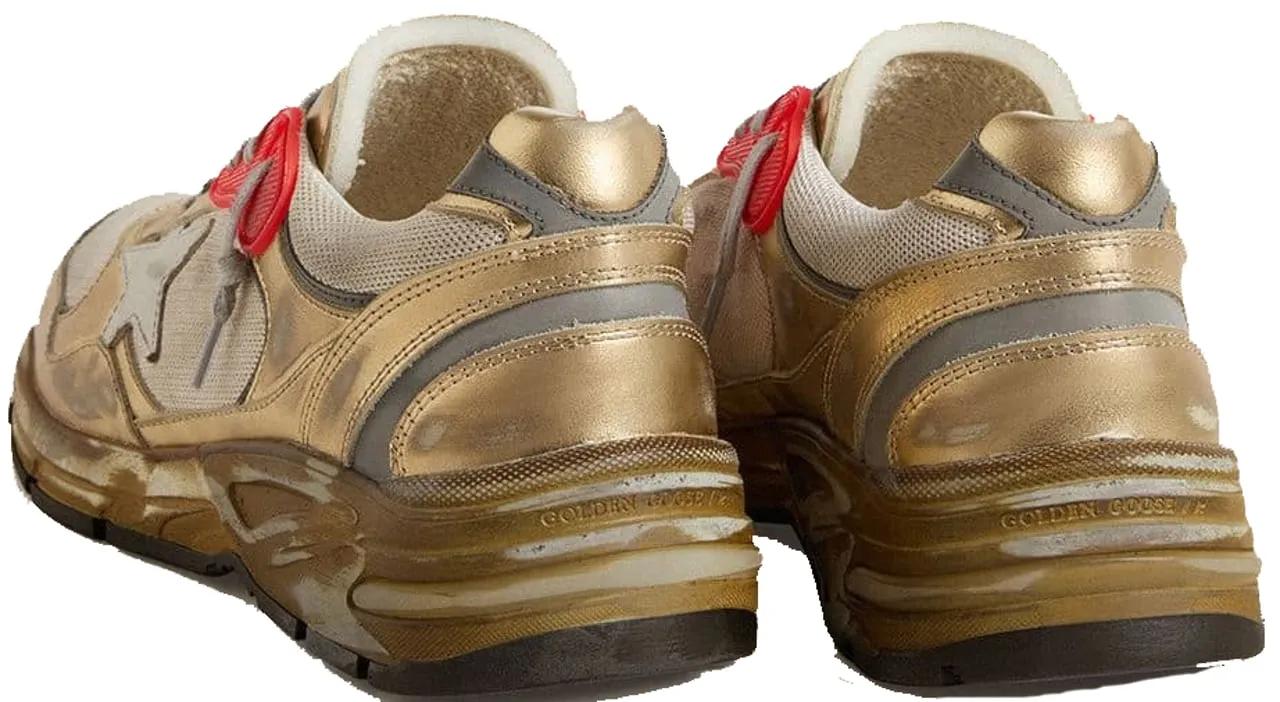Thumbnail - Golden Goose Low-Top Sneaker - Dames Running Dad Sneaker Metallic - Gr. 40 (EU) - in Grün - für Damen