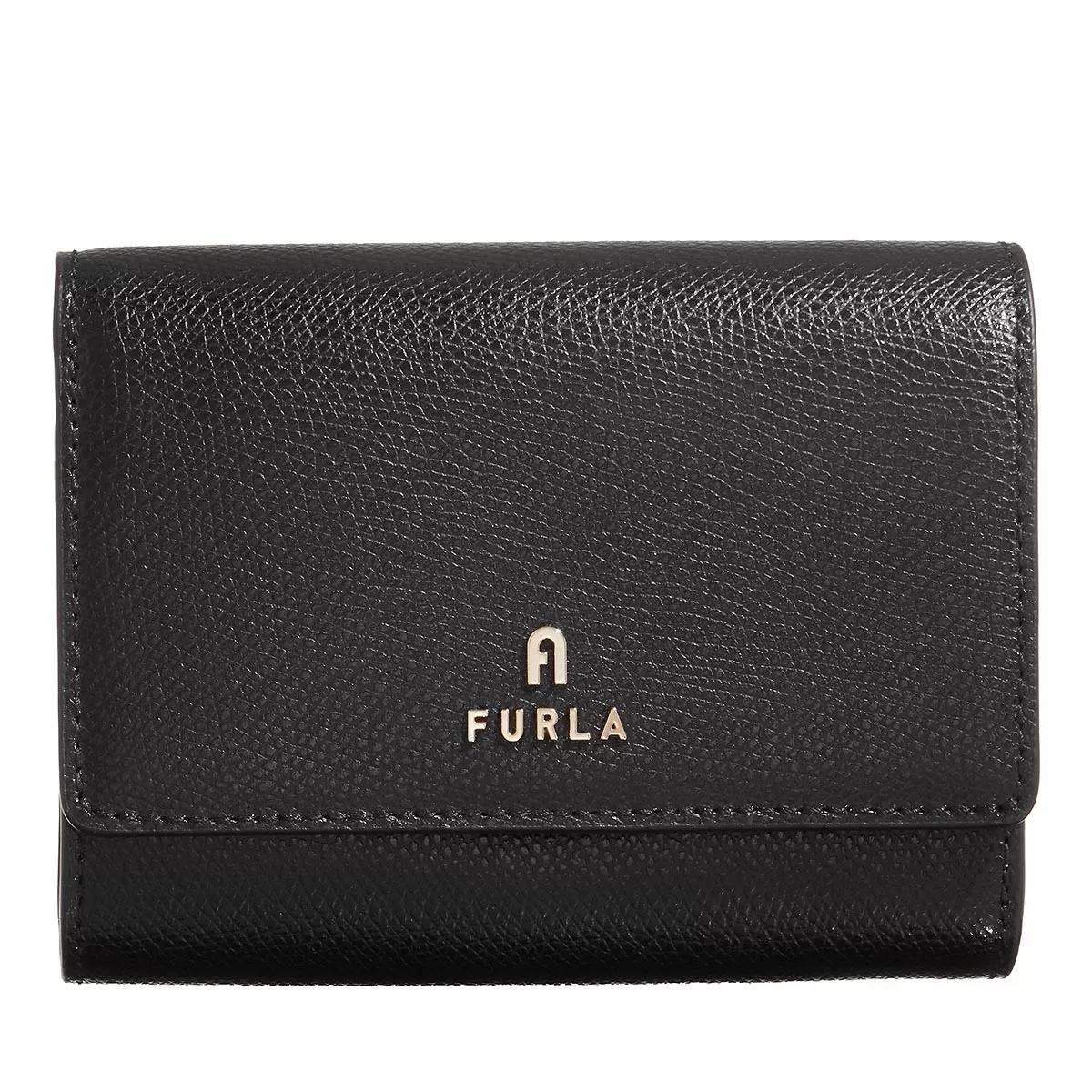 Furla Portemonnaie - Furla Camelia M Compact Wallet Flap - Gr. unisize - in Schwarz - für Damen